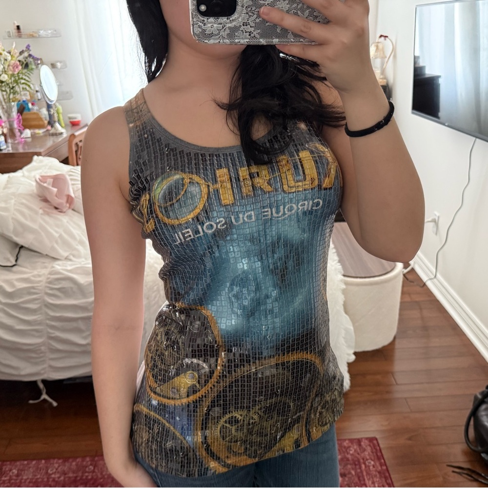 Vintage Cirque du Soleil Mosaïque Sequin Tank ☀️